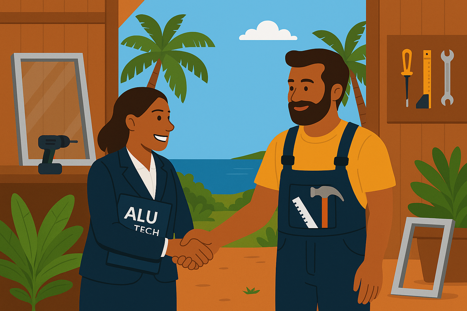 Partenariat artisans Alu Technologie